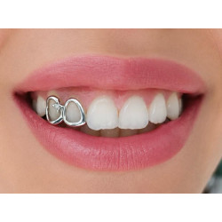 2 diş Altın Swarovski Taşlı Grillz Z310