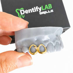 2 diş Altın Swarovski Taşlı Grillz Z310