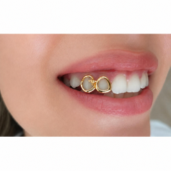 2 diş Swarovski Taşlı Yıldız Grillz Z304
