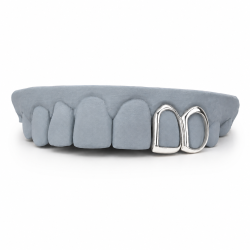 2 teeth Open Face Grillz Z338