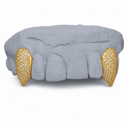 2 diş Swarovski Taşlı Vampir Grillz Z347