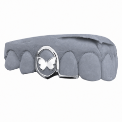 2 teeth Butterfly Grillz Z349