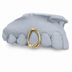 Swarowski Taşlı Minimal Grillz Z350