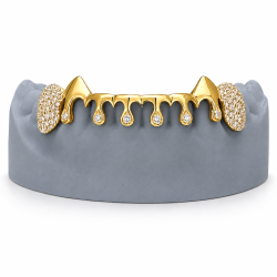 8 Diş Swarovski Taşlı Vampir Grillz Z378
