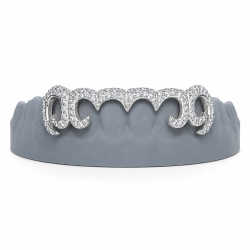 6 Diş Swarovski Taşlı Grillz Z383