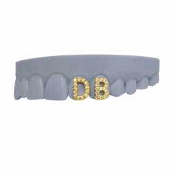 2 Diş Swarovski Taşlı Harfli Grillz Z384