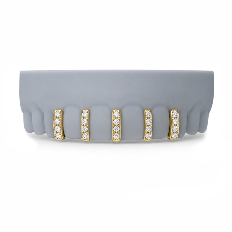 5 Piece Swarovski Bar Grillz Z385
