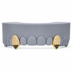 2 Diş Swarovski Taşlı Vampir Grillz Z387