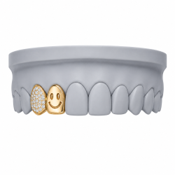 Smiling Face and Swarovski Grillz Z399