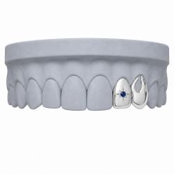 2 Diş Swarovski Taşlı Yıldız Grillz Z400